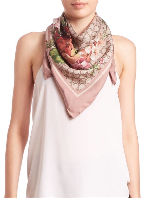 purple gucci scarf|gucci pink silk scarf.